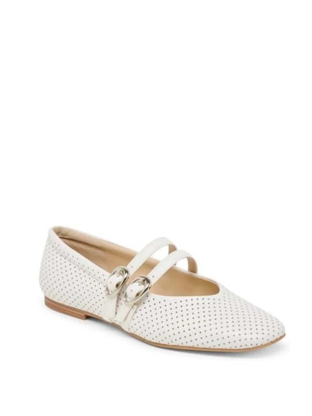 Dolce Vita Women's White Alenia Perforated Mary Jane Flats New! - Picture 2 of 9